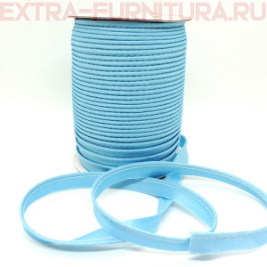 Кант атласный 12 мм, 72 ярда, цв. 041 голубой ЕВРО