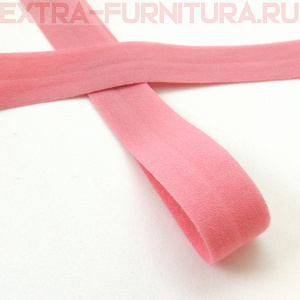 Резинка окантовочная 15мм цв.137 розовый, матовая арт.ROM15137 уп. 50м 