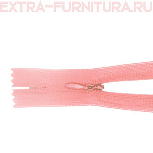 Молния потайная № 3, 50 см, цв. 134 светло-розовый п/э пл.9,3 гр/м