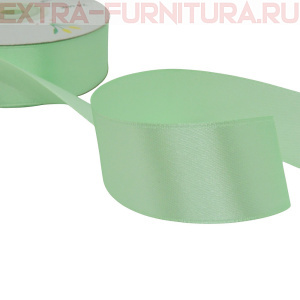 Лента атласная 24 мм цв 097 бледно-салатовый рул. 27,42м