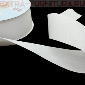 Лента репсовая IDEAL шир. 50 мм цв .029 белый, уп.27,42м