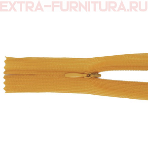 Молния потайная  № 3, 20 см, цв. 116 спокойный оранж п/э пл.9,3 гр/м 