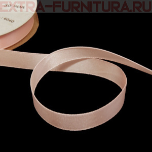 Лента атласная 12 мм цв. 040 розовый рул. 27,42м