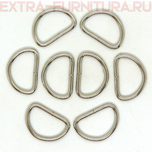 Полукольцо 20 мм (d=2 мм), цв. никель, уп.500шт А