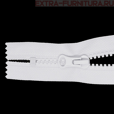 Молния Трактор Т5 1 замок 18см, цв. 101 белый, LOGO н/р