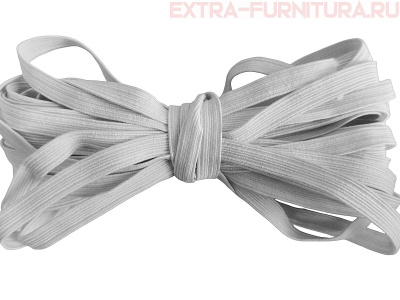 Резинка-вздержка 6 мм, белая (уп. 30*100м) (тип А)