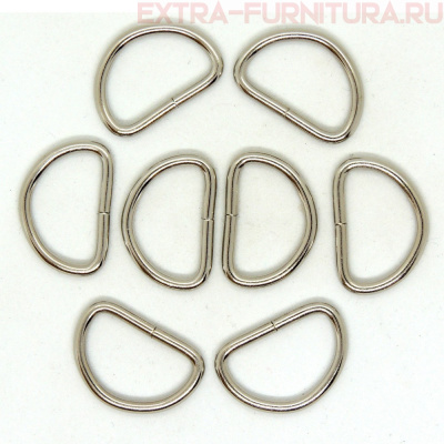Полукольцо 15 мм (d=2 мм), цв. никель, уп.500шт А
