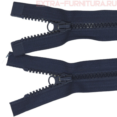 Молния Трактор Т5 2 замка 80см, цв.330 синий темный, LOGO