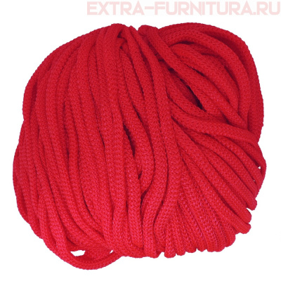 Шнур ПП 8 мм, цв.200 красный, уп.100м, пл.6,5 гр/м