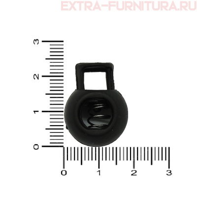 Фиксатор № 2 шар, цв.черный, арт.А-248, уп.500шт