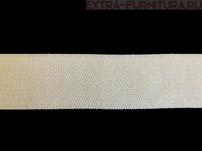 Резинка вязаная,  6мм (+/-1мм), цв.белый (уп.-100м*25 уп) Б