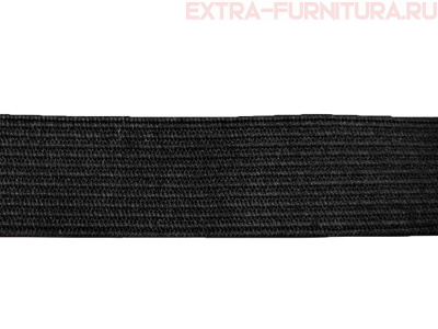 Резинка вязаная, 35мм (+/-2мм), цв.черный (уп.-50м*7 уп)