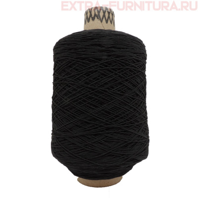 Нитки "спандекс"  500гр/1250м, цв.черный (А)