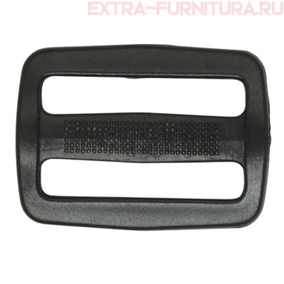 Пряжка  2-х щелевая 20 мм, цв. черный, арт. А3 (уп. 1000 шт.)