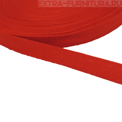 Лента киперная х/б 13 мм, цв.10 красный, уп.50м (пл.2,8 г/м)