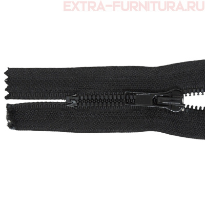 Молния Трактор Т5 1 замок, дл.18 см, цв.черный, усил. звено (кл.А) н/р