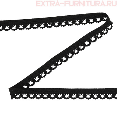 Резинка ажурная 12мм, арт.0312/5 цв.черный (уп.1000м)